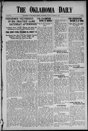 The Oklahoma Daily (Norman, Okla.), Vol. 12, No. 29, Ed. 1 Sunday, October 28, 1917