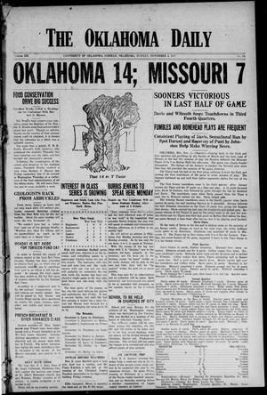 The Oklahoma Daily (Norman, Okla.), Vol. 12, No. 34, Ed. 1 Sunday, November 4, 1917