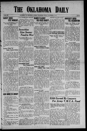 The Oklahoma Daily (Norman, Okla.), Vol. 12, No. 53, Ed. 1 Friday, November 23, 1917