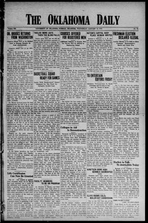 The Oklahoma Daily (Norman, Okla.), Vol. 12, No. 79, Ed. 1 Wednesday, January 16, 1918