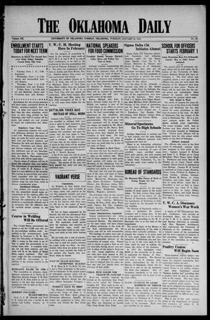 The Oklahoma Daily (Norman, Okla.), Vol. 12, No. 83, Ed. 1 Tuesday, January 22, 1918