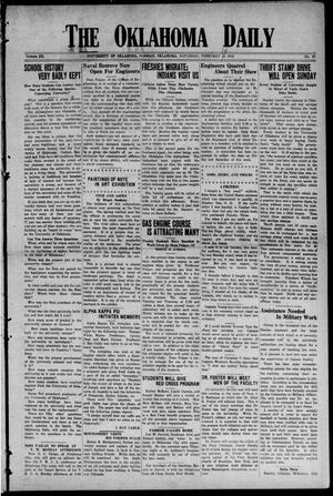 The Oklahoma Daily (Norman, Okla.), Vol. 12, No. 97, Ed. 1 Saturday, February 16, 1918