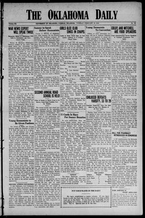 The Oklahoma Daily (Norman, Okla.), Vol. 12, No. 98, Ed. 1 Tuesday, February 19, 1918