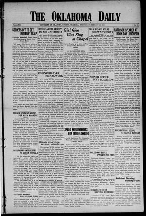 The Oklahoma Daily (Norman, Okla.), Vol. 12, No. 99, Ed. 1 Wednesday, February 20, 1918