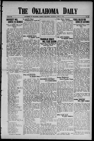 The Oklahoma Daily (Norman, Okla.), Vol. 12, No. 134, Ed. 1 Saturday, April 13, 1918