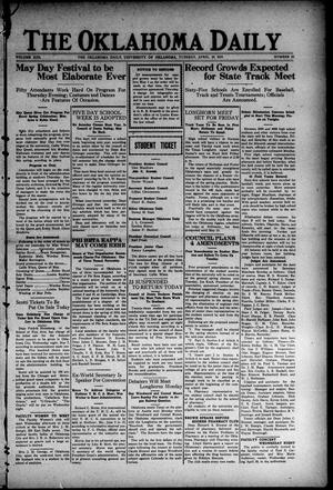 The Oklahoma Daily (Norman, Okla.), Vol. 13, No. 25, Ed. 1 Tuesday, April 29, 1919