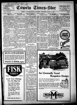 Coweta Times-Star (Coweta, Okla.), Vol. 17, No. 5, Ed. 1 Thursday, August 11, 1921