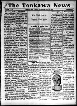 The Tonkawa News (Tonkawa, Okla.), Vol. 23, No. 43, Ed. 1 Thursday, December 30, 1920