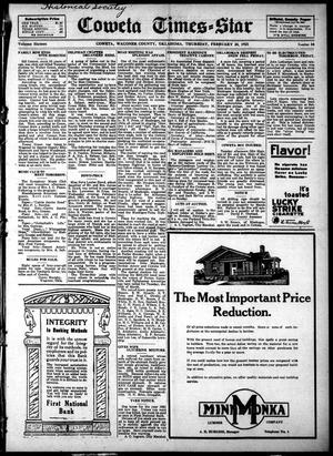 Coweta Times-Star (Coweta, Okla.), Vol. 16, No. 34, Ed. 1 Thursday, February 24, 1921