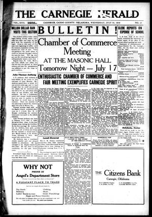 The Carnegie Herald (Carnegie, Okla.), Vol. 17, No. 15, Ed. 1 Wednesday, July 16, 1919