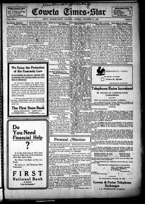 Coweta Times-Star (Coweta, Okla.), Vol. 16, No. 15, Ed. 1 Thursday, October 21, 1920