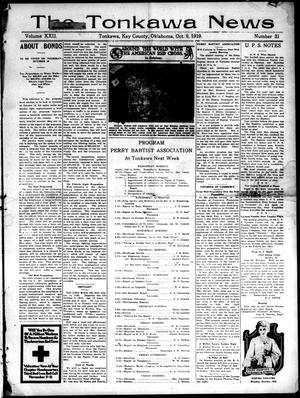 The Tonkawa News (Tonkawa, Okla.), Vol. 22, No. 31, Ed. 1 Thursday, October 9, 1919