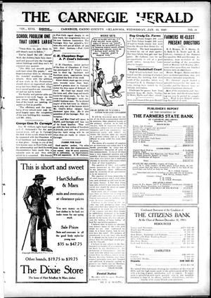 The Carnegie Herald (Carnegie, Okla.), Vol. 17, No. 41, Ed. 1 Wednesday, January 14, 1920