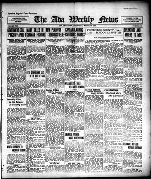 The Ada Weekly News (Ada, Okla.), Vol. 19, No. 49, Ed. 1 Thursday, March 25, 1920