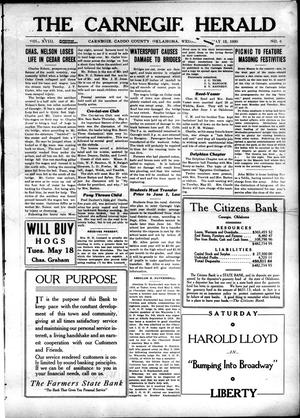 The Carnegie Herald (Carnegie, Okla.), Vol. 18, No. 6, Ed. 1 Wednesday, May 12, 1920
