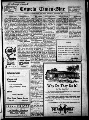 Coweta Times-Star (Coweta, Okla.), Vol. 17, No. 16, Ed. 1 Thursday, October 20, 1921