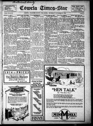 Primary view of object titled 'Coweta Times-Star (Coweta, Okla.), Vol. 17, No. 21, Ed. 1 Thursday, November 24, 1921'.