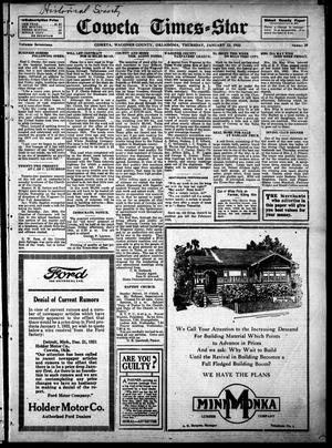 Coweta Times-Star (Coweta, Okla.), Vol. 17, No. 28, Ed. 1 Thursday, January 12, 1922