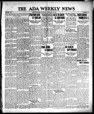 The Ada Weekly News (Ada, Okla.), Vol. 21, No. 44, Ed. 1 Thursday, February 23, 1922