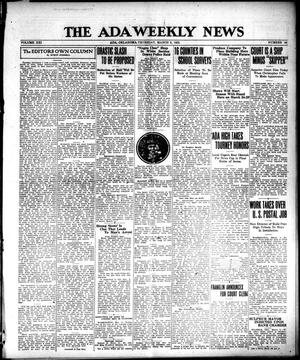 The Ada Weekly News (Ada, Okla.), Vol. 21, No. 46, Ed. 1 Thursday, March 9, 1922