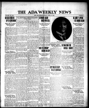 The Ada Weekly News (Ada, Okla.), Vol. 22, No. 1, Ed. 1 Thursday, April 27, 1922