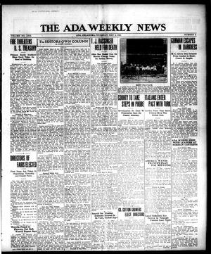The Ada Weekly News (Ada, Okla.), Vol. 22, No. 2, Ed. 1 Thursday, May 4, 1922