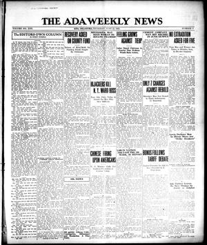 The Ada Weekly News (Ada, Okla.), Vol. 22, No. 9, Ed. 1 Thursday, June 22, 1922