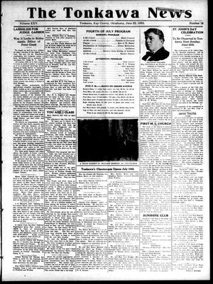 The Tonkawa News (Tonkawa, Okla.), Vol. 25, No. 15, Ed. 1 Thursday, June 22, 1922