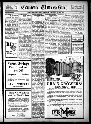 Coweta Times-Star (Coweta, Okla.), Vol. 18, No. 1, Ed. 1 Thursday, July 13, 1922
