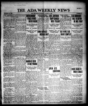 The Ada Weekly News (Ada, Okla.), Vol. 22, No. 19, Ed. 1 Thursday, August 31, 1922