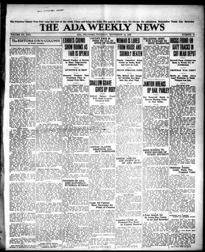 Primary view of object titled 'The Ada Weekly News (Ada, Okla.), Vol. 22, No. 21, Ed. 1 Thursday, September 14, 1922'.