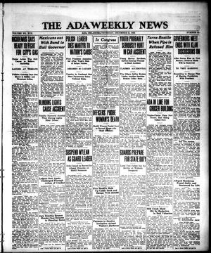 The Ada Weekly News (Ada, Okla.), Vol. 22, No. 34, Ed. 1 Thursday, December 21, 1922