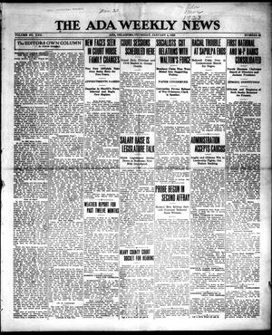 The Ada Weekly News (Ada, Okla.), Vol. 22, No. 36, Ed. 1 Thursday, January 4, 1923
