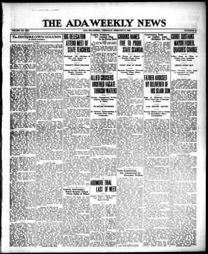 The Ada Weekly News (Ada, Okla.), Vol. 22, No. 41, Ed. 1 Thursday, February 8, 1923