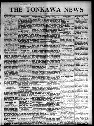 Primary view of object titled 'The Tonkawa News (Tonkawa, Okla.), Vol. 26, No. 28, Ed. 1 Thursday, September 20, 1923'.