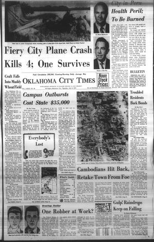 Primary view of object titled 'Oklahoma City Times (Oklahoma City, Okla.), Vol. 81, No. 90, Ed. 1 Thursday, June 4, 1970'.