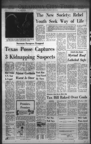 Primary view of object titled 'Oklahoma City Times (Oklahoma City, Okla.), Vol. 82, No. 56, Ed. 1 Monday, April 26, 1971'.