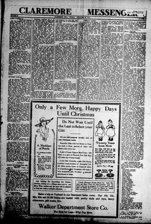 Claremore Messenger (Claremore, Okla.), Vol. 23, No. 52, Ed. 1 Friday, December 20, 1918