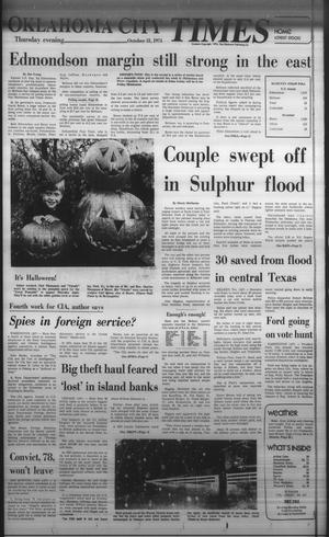 Primary view of object titled 'Oklahoma City Times (Oklahoma City, Okla.), Vol. 85, No. 217, Ed. 2 Thursday, October 31, 1974'.