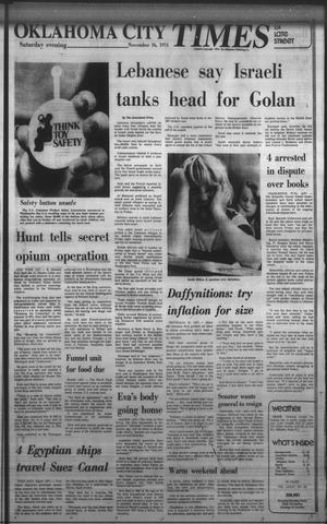 Oklahoma City Times (Oklahoma City, Okla.), Vol. 85, No. 231, Ed. 2 Saturday, November 16, 1974