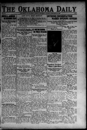 The Oklahoma Daily (Norman, Okla.), Vol. 15, No. 3, Ed. 1 Saturday, September 18, 1920