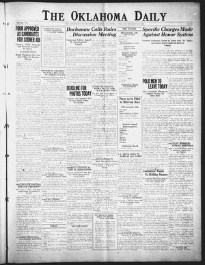 Primary view of object titled 'The Oklahoma Daily (Norman, Okla.), Vol. 8, No. 81, Ed. 1 Thursday, December 20, 1923'.
