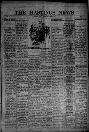 The Hastings News. (Hastings, Okla.), Vol. 6, No. 14, Ed. 1 Friday, July 5, 1907
