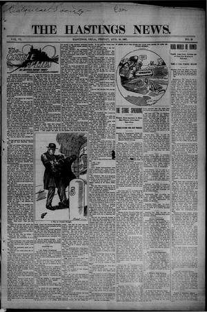 The Hastings News. (Hastings, Okla.), Vol. 6, No. 20, Ed. 1 Friday, August 16, 1907