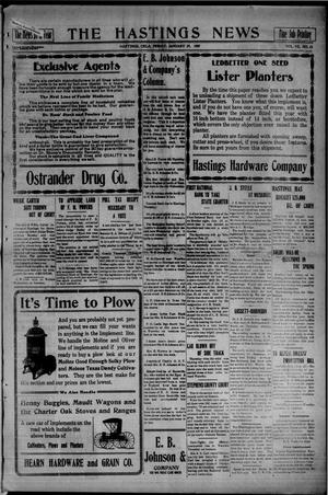 The Hastings News (Hastings, Okla.), Vol. 7, No. 43, Ed. 1 Friday, January 29, 1909