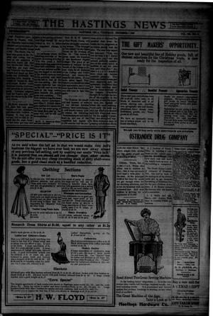 Primary view of object titled 'The Hastings News (Hastings, Okla.), Vol. 8, No. 34, Ed. 1 Thursday, December 9, 1909'.