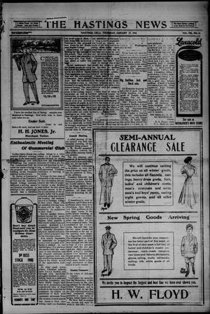 The Hastings News (Hastings, Okla.), Vol. 8, No. 41, Ed. 1 Thursday, January 27, 1910