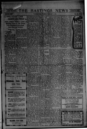 The Hastings News (Hastings, Okla.), Vol. 8, No. 42, Ed. 1 Thursday, February 3, 1910