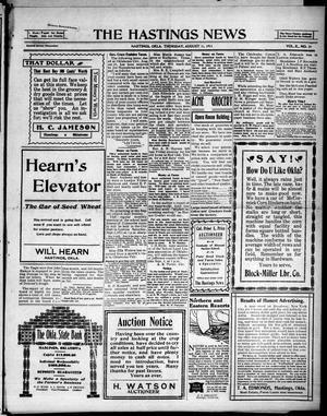 The Hastings News (Hastings, Okla.), Vol. 10, No. 20, Ed. 1 Thursday, August 31, 1911