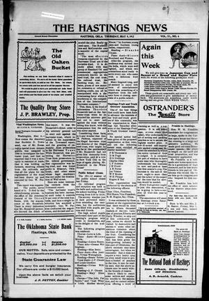 The Hastings News (Hastings, Okla.), Vol. 11, No. 4, Ed. 1 Thursday, May 9, 1912
